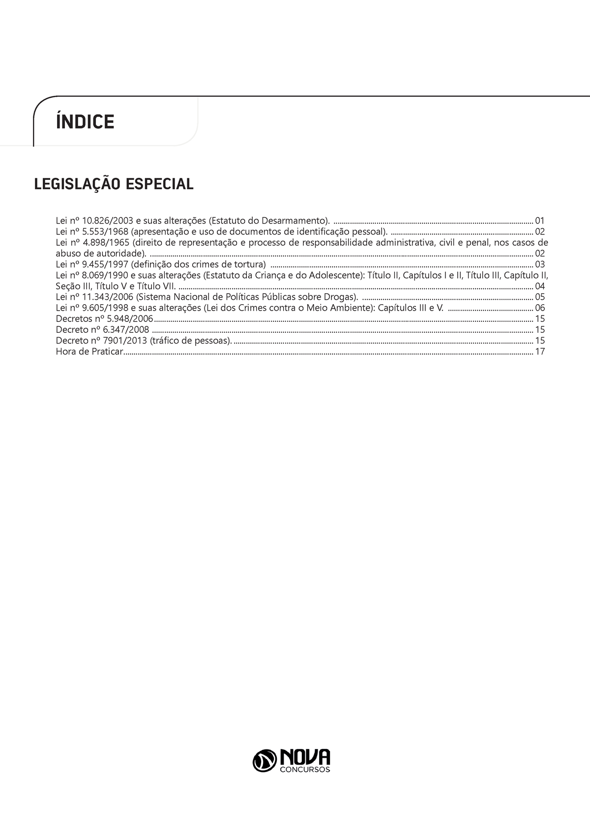 Legislacao Especial Resumo Legislao Especial Ndice Lei N E Suas Altera Es