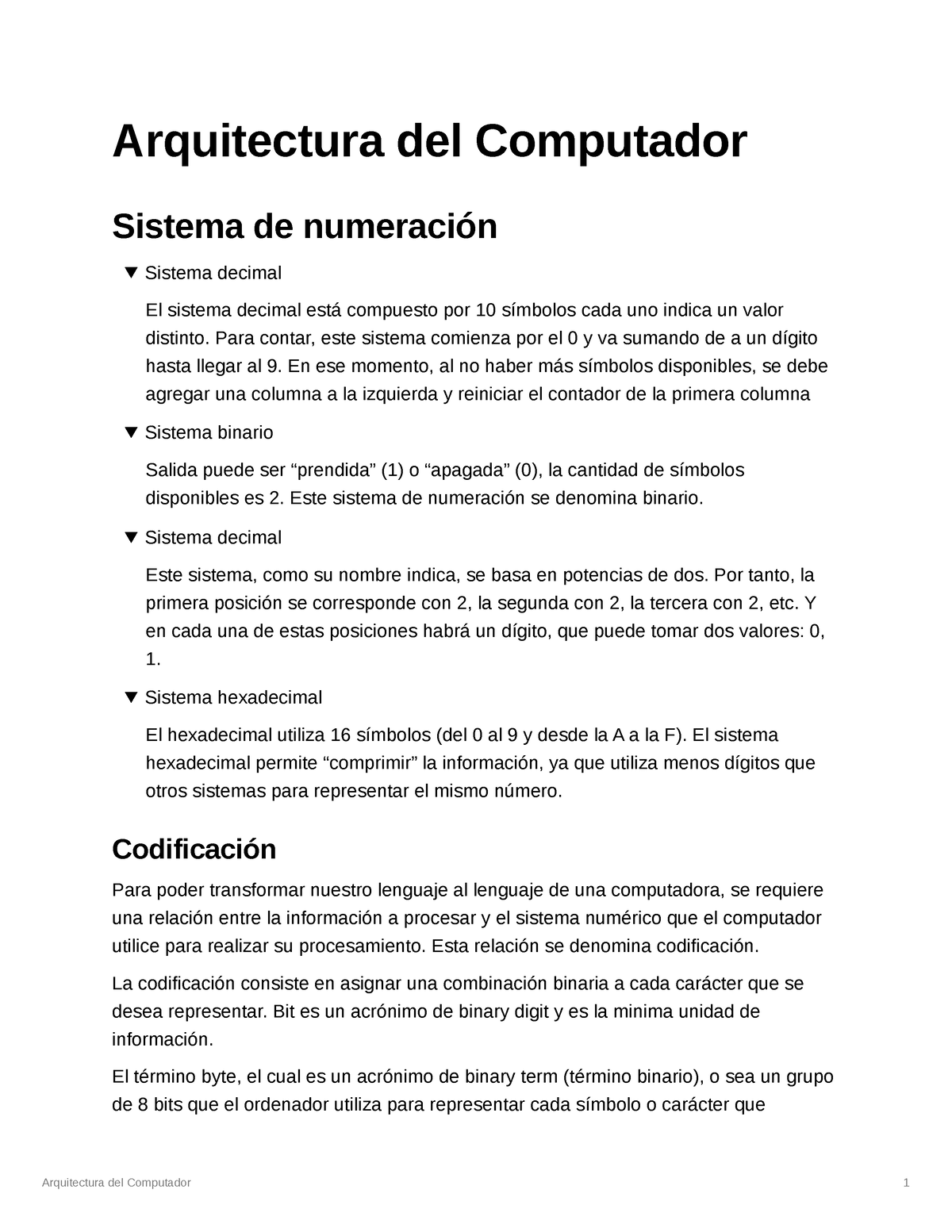 Arquitectura Del Computador Arquitectura Del Computador Sistema De