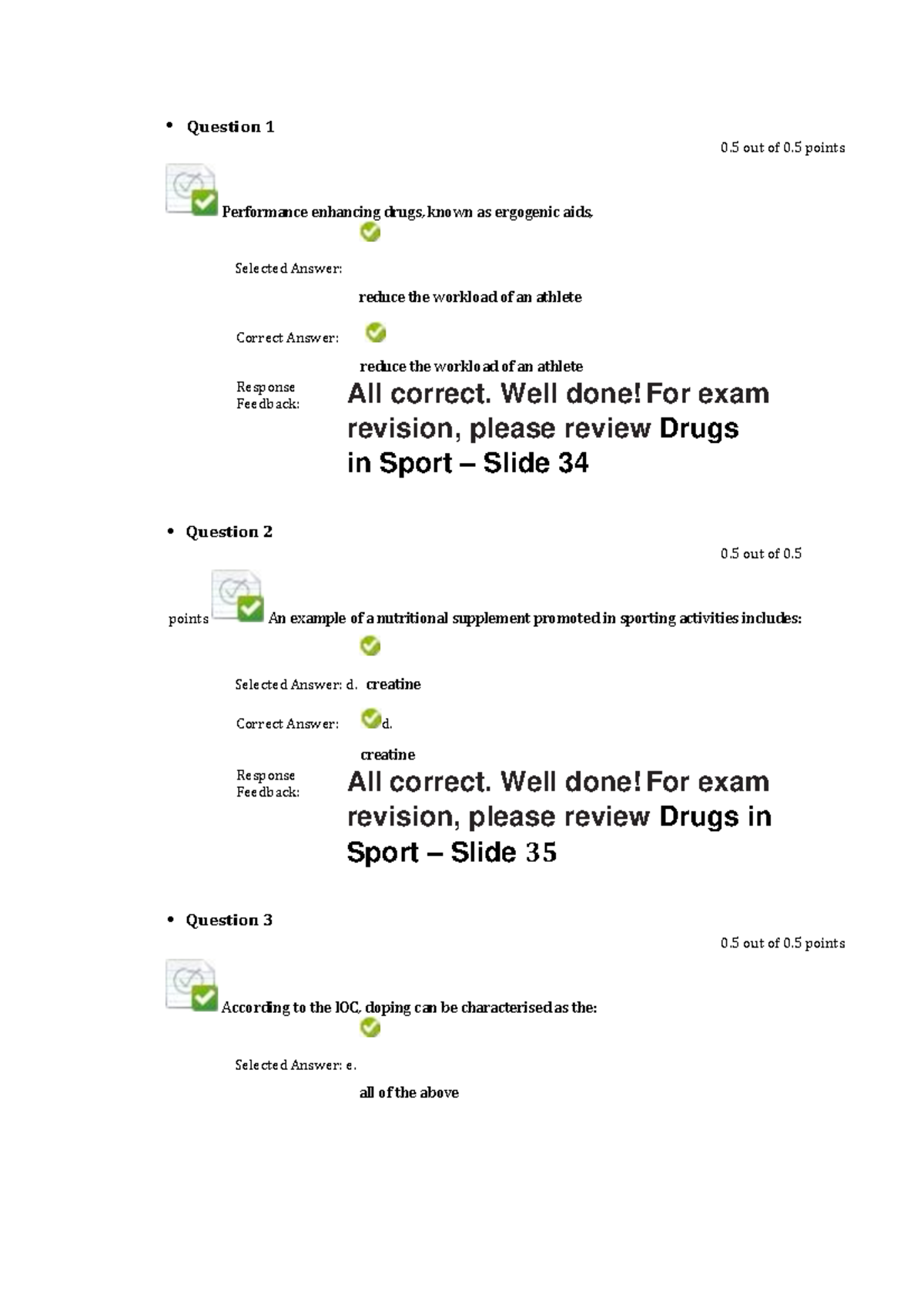 Drugs online quiz 2 • Question 1 0 out of 0 points Performance