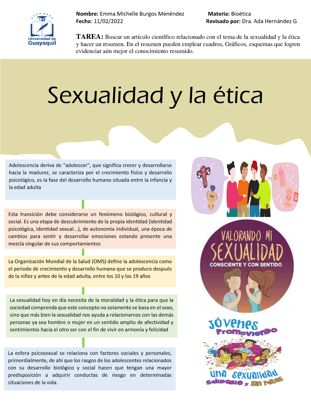 Sexualidad Y ética Adolescencia Deriva De Adolescer Que Significa