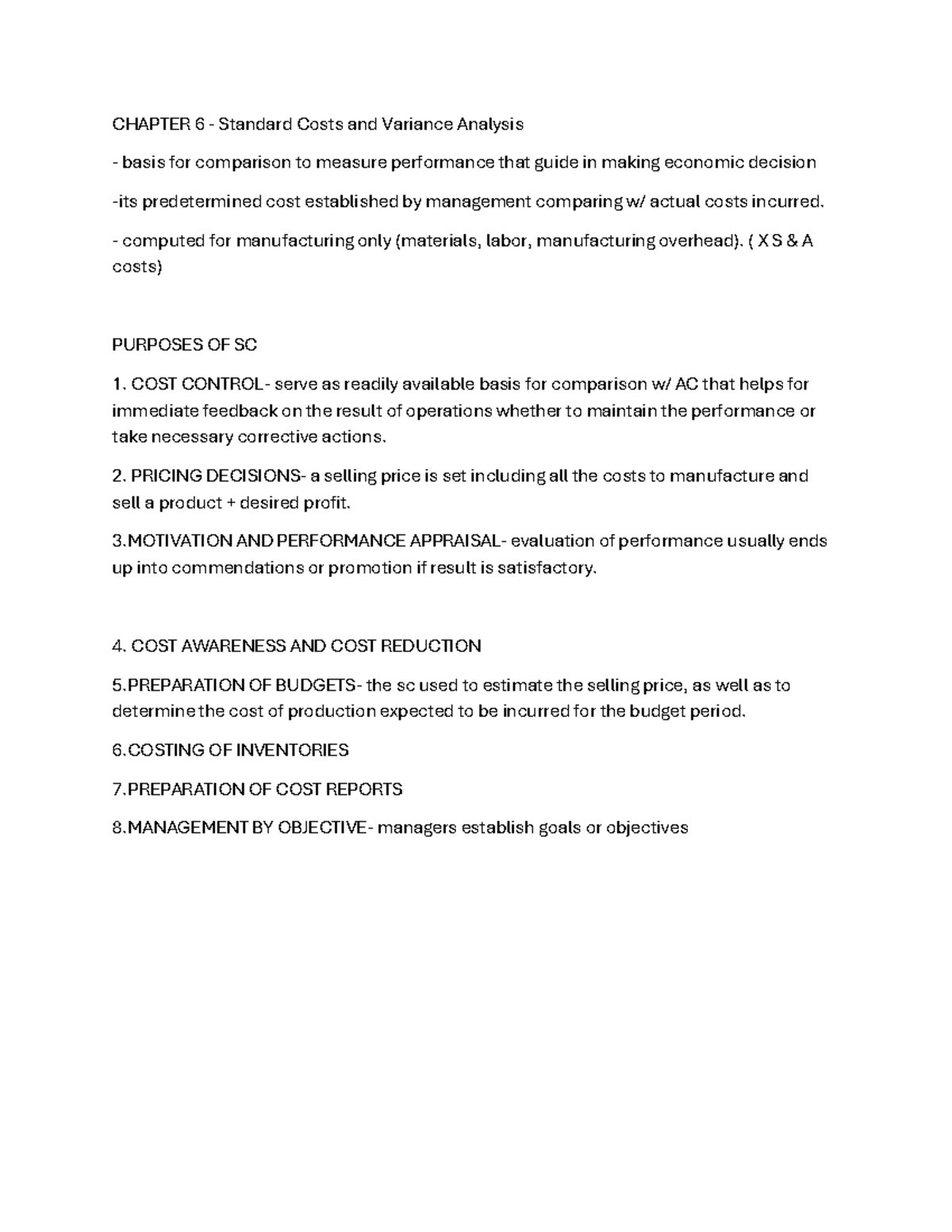 standard variance - CHAPTER 6 - Standard Costs and Variance Analysis ...