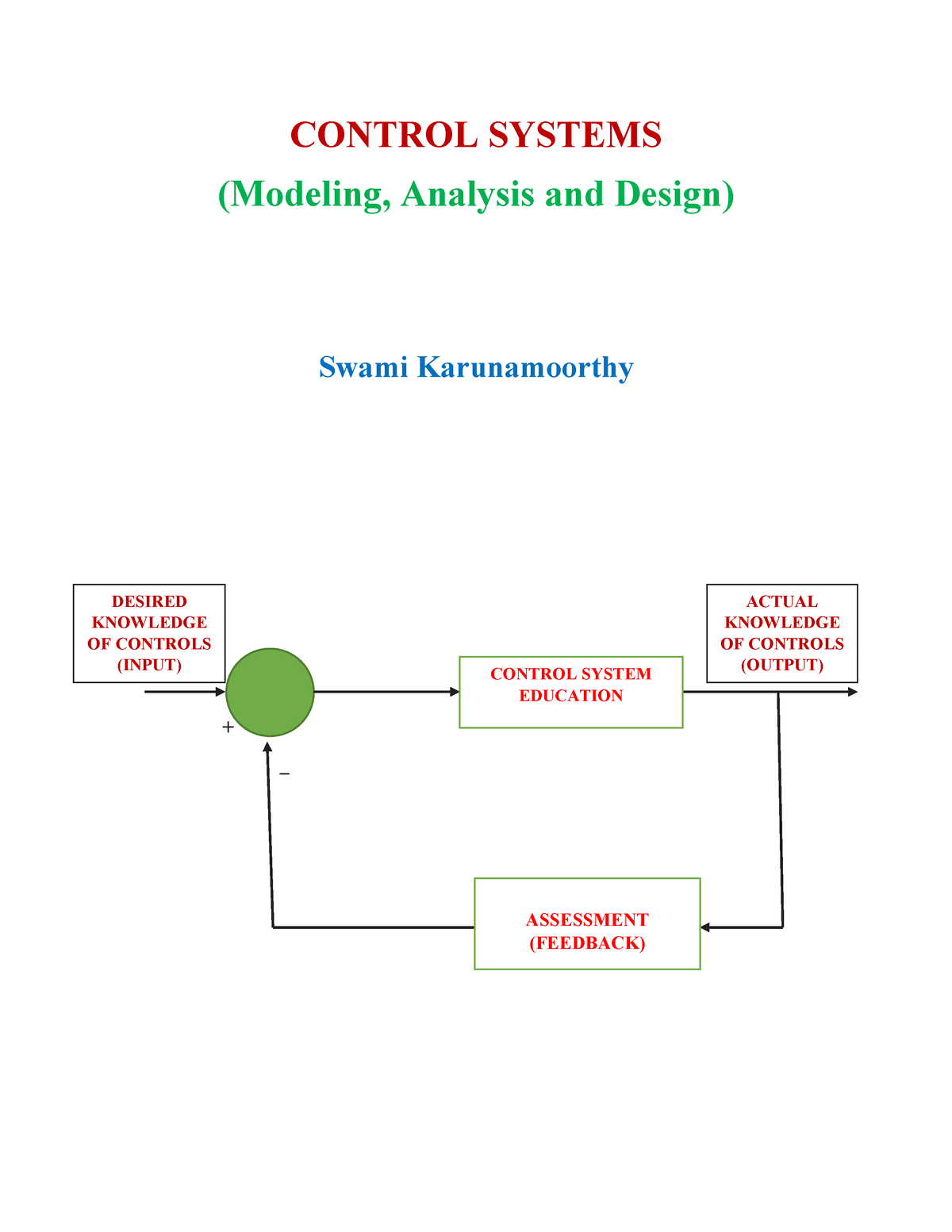 Control Systems Modeling Analysis Design - CONTROL SYSTEMS (Modeling ...