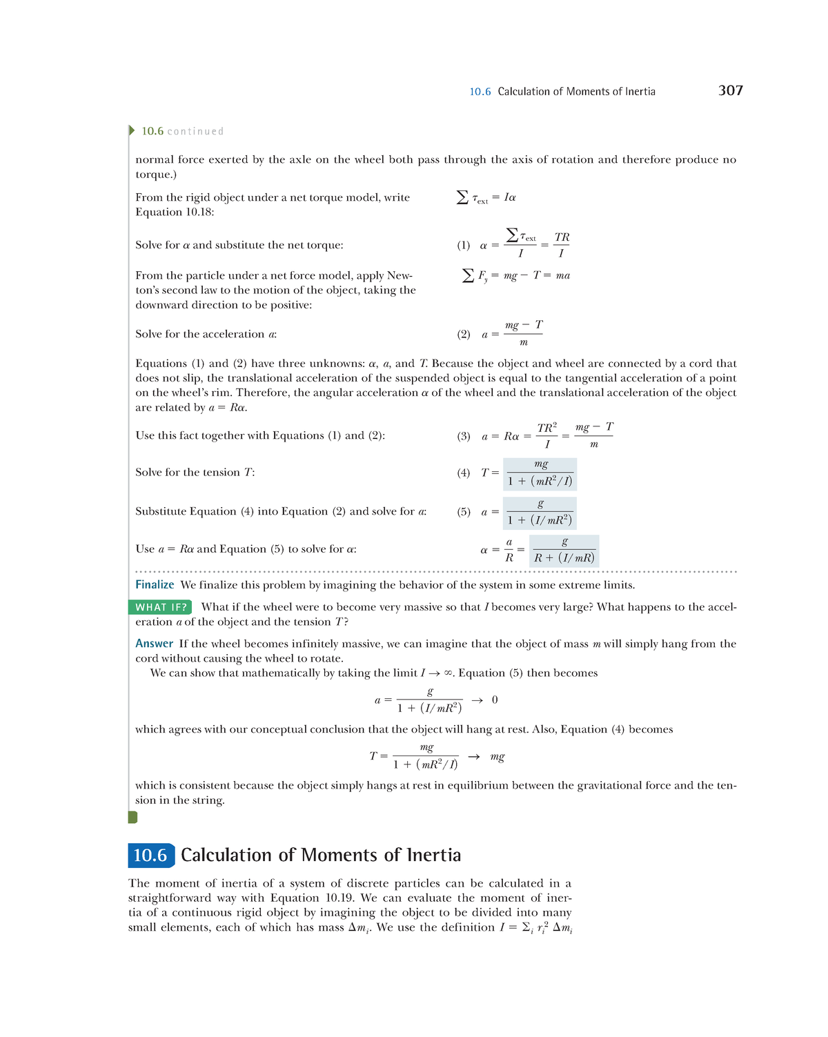 Physics -58 - 10 Calculation of Moments of Inertia 307 normal force ...