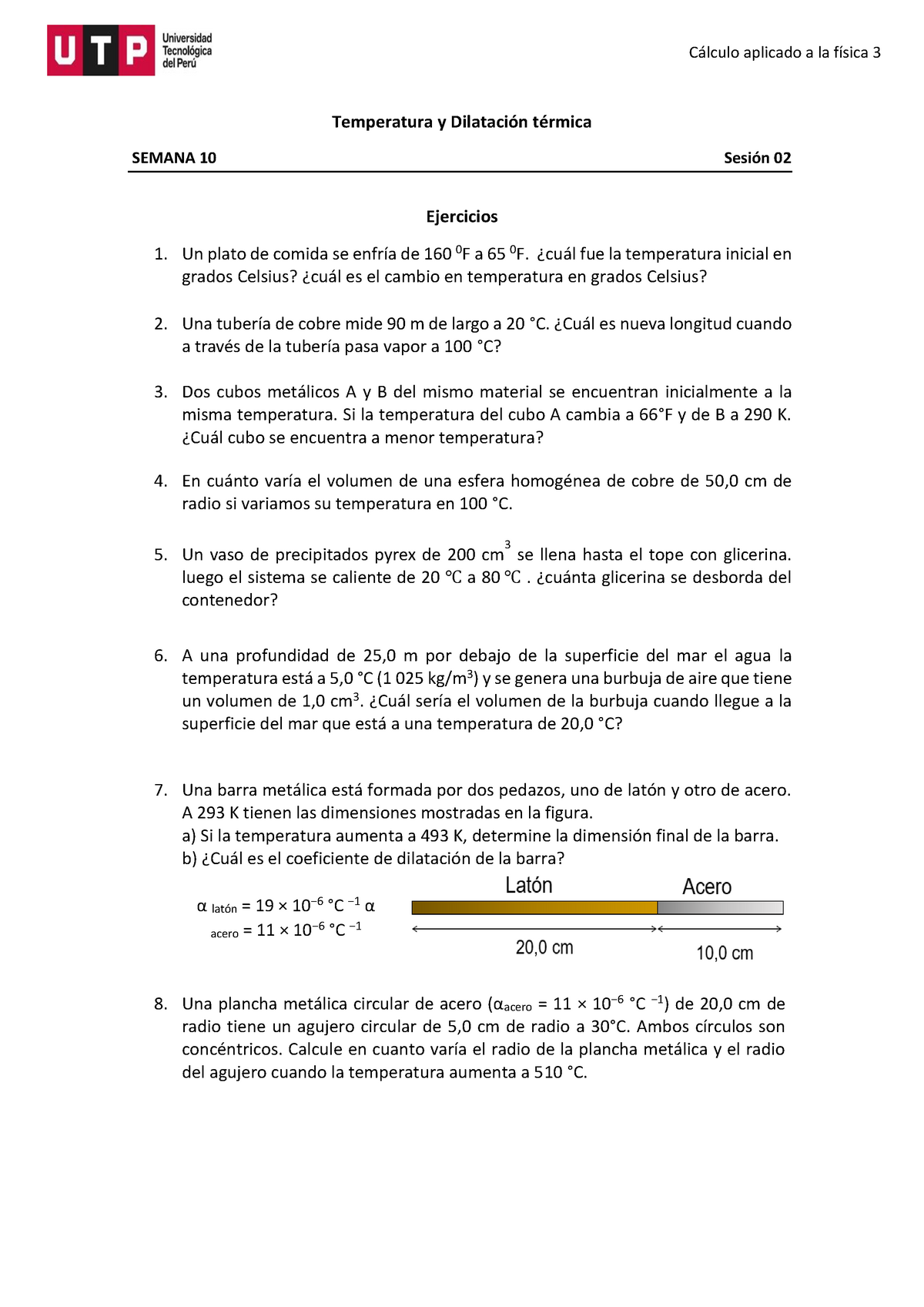 S10.s2 Resolver Ejercicios - Cálculo Aplicado A La Física 3 Temperatura ...