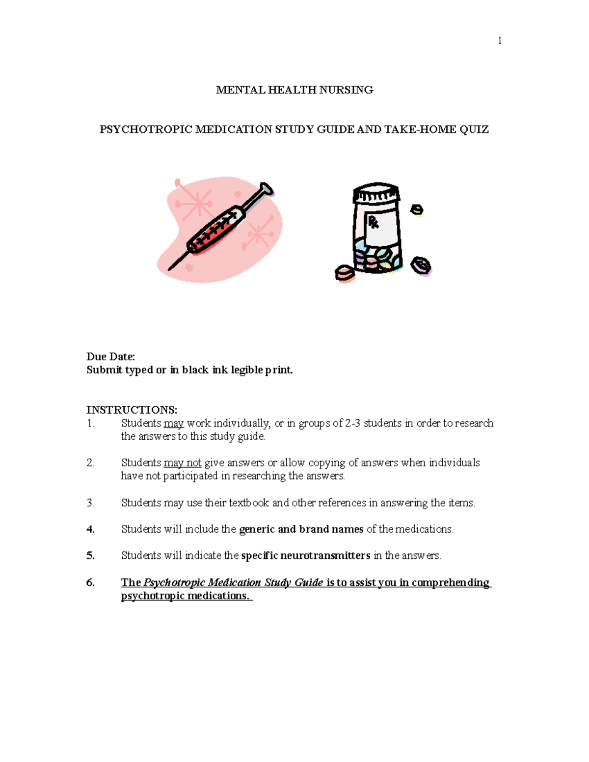 Psychotropic medication take home quiz - Deprecated API usage: The SVG ...