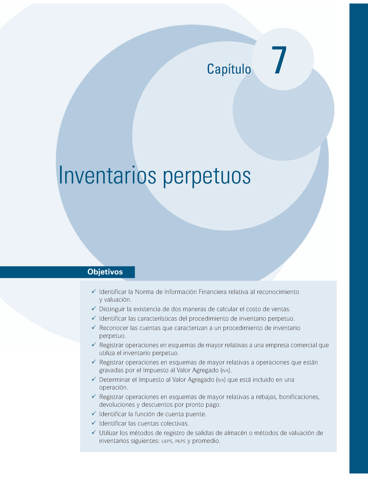 Capitulo 7. Inventarios Perpetuos - Objetivos 9 Identificar La Norma De ...