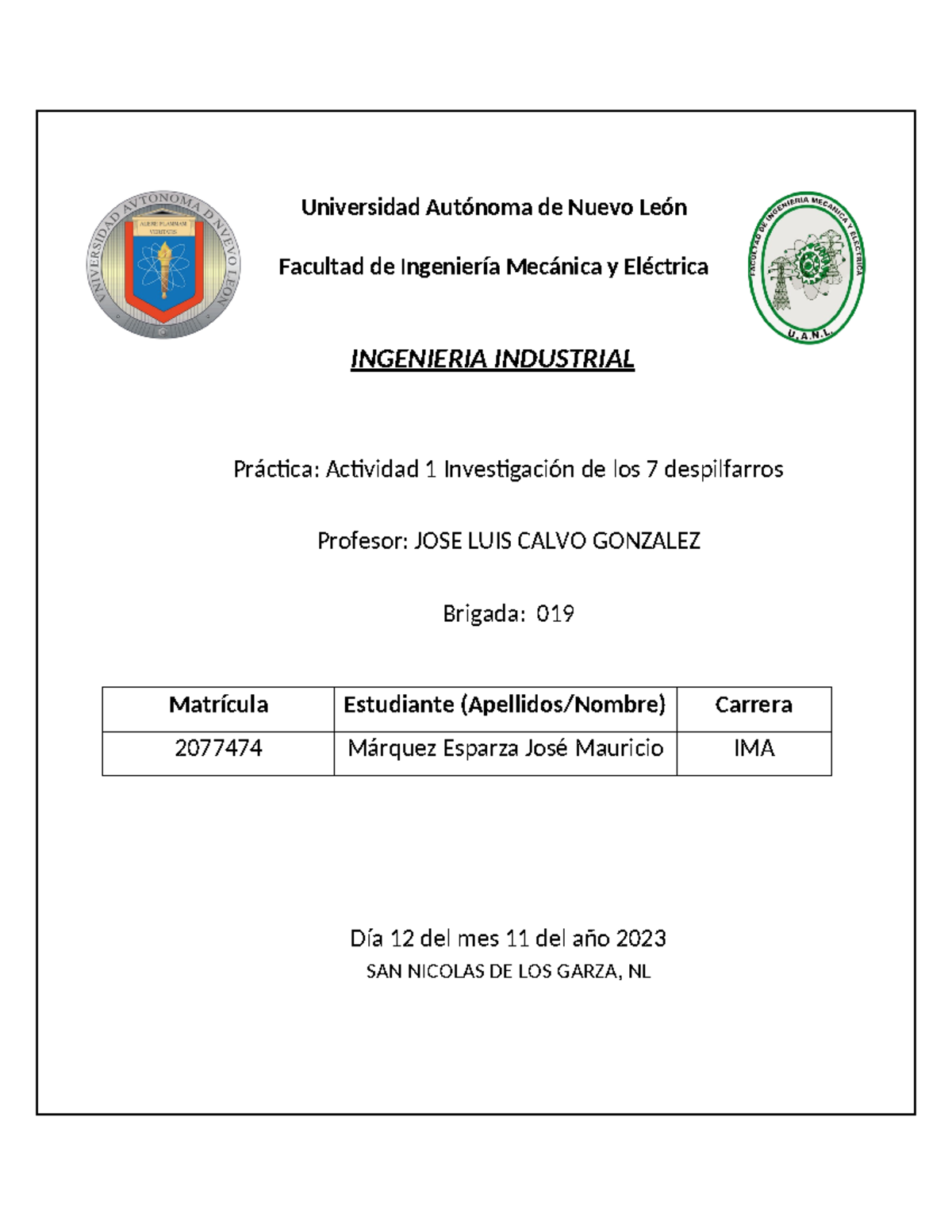 Actividad 1 Investigación De Los 7 Despilfarros - Universidad Autónoma ...