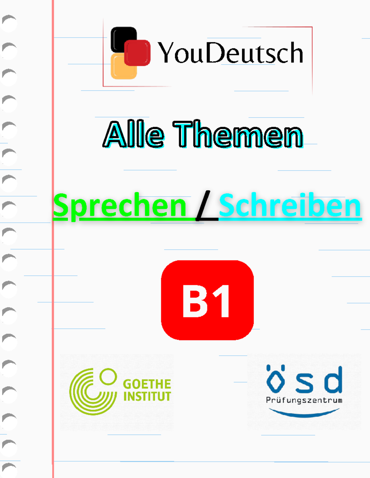 YDeutsch Sprechen-Schreiben B1 - YouDeutsch Alle Themen Alle Themen B ...