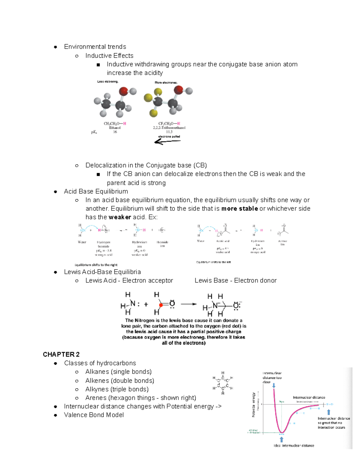 9 2 21 Notes Environmental trends Inductive Effects Inductive