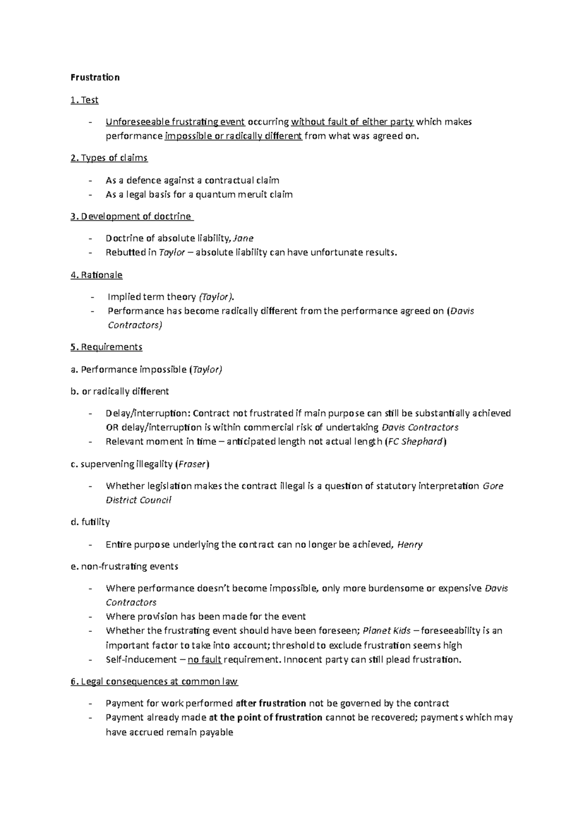 Frustration lecture notes - Frustration Test Unforeseeable frustrating ...