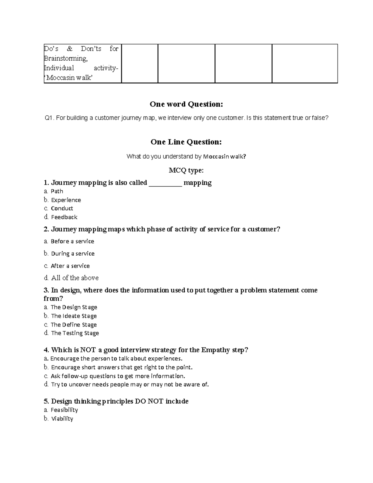 Assignment 2 Odd(DT 1) - One word Question: Q1. For building a customer ...
