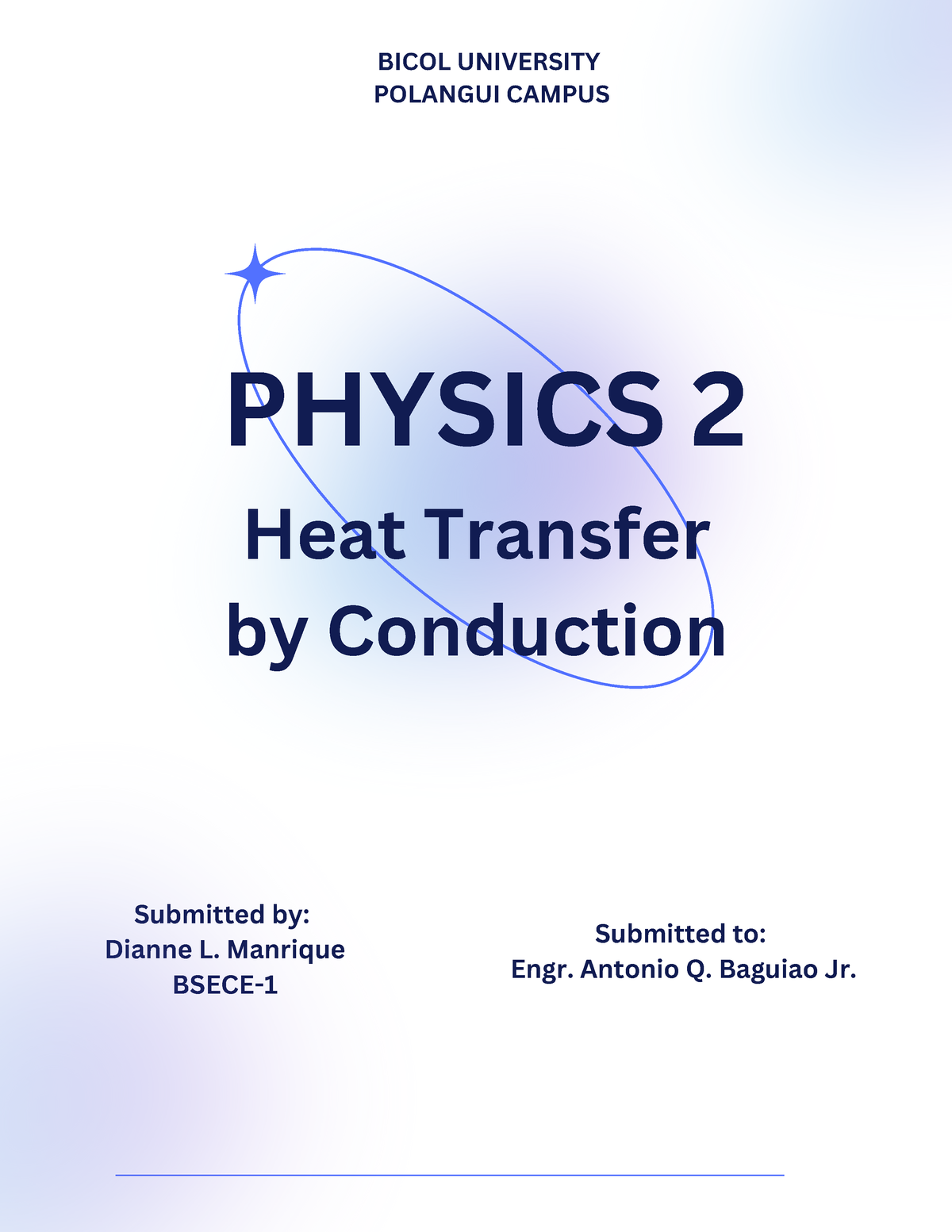 Heat Transfer By Conduction - PHYSICS 2 Submitted By: Dianne L ...