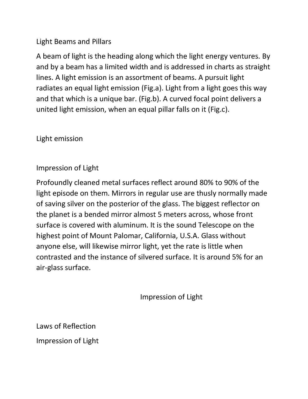 document-12-easy-notes-light-beams-and-pillars-a-beam-of-light-is