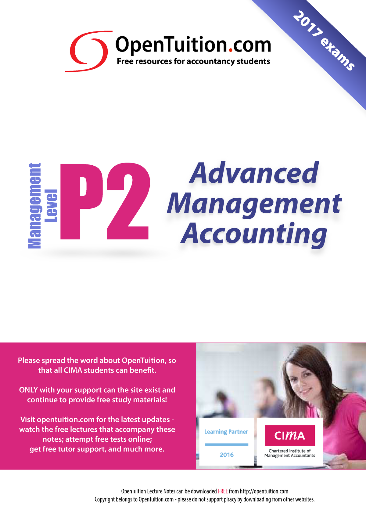 CIMA P2 Notes - CIMA P2 - OpenTuition Lecture Notes Can Be Downloaded ...