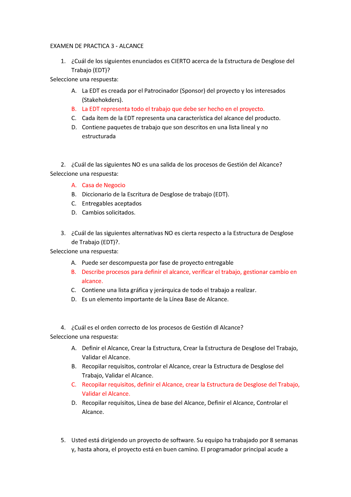 Cap3 - Apuntes Ppossitioon - EXAMEN DE PRACTICA 3 - ALCANCE ¿Cuál De ...