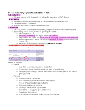 MCDB 423 LECT 10 - Lecture notes 10 - What is the function of GelRed ...
