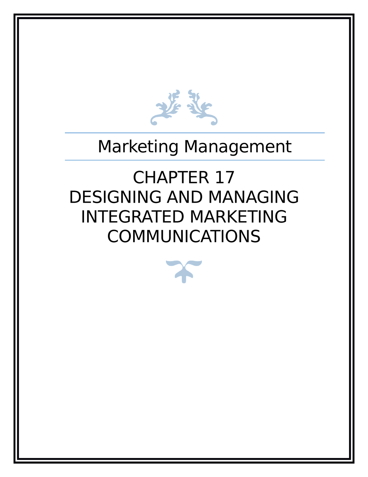 marketing-management-chapter-17-summary-marketing-management-chapter