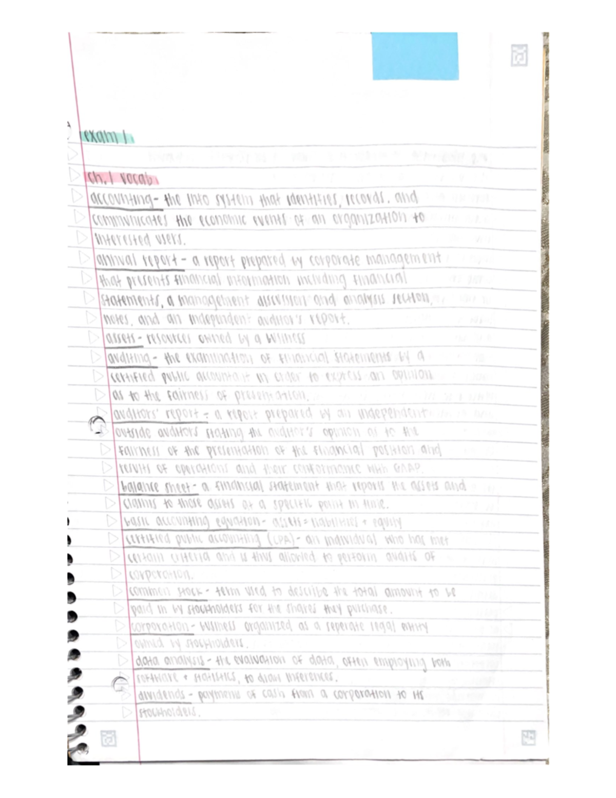 EXAM 1 REVIEW CH1 THROUGH 4 - NA NOM L AWG AS SYMARIY ANC MAUS WRCOVAL ...