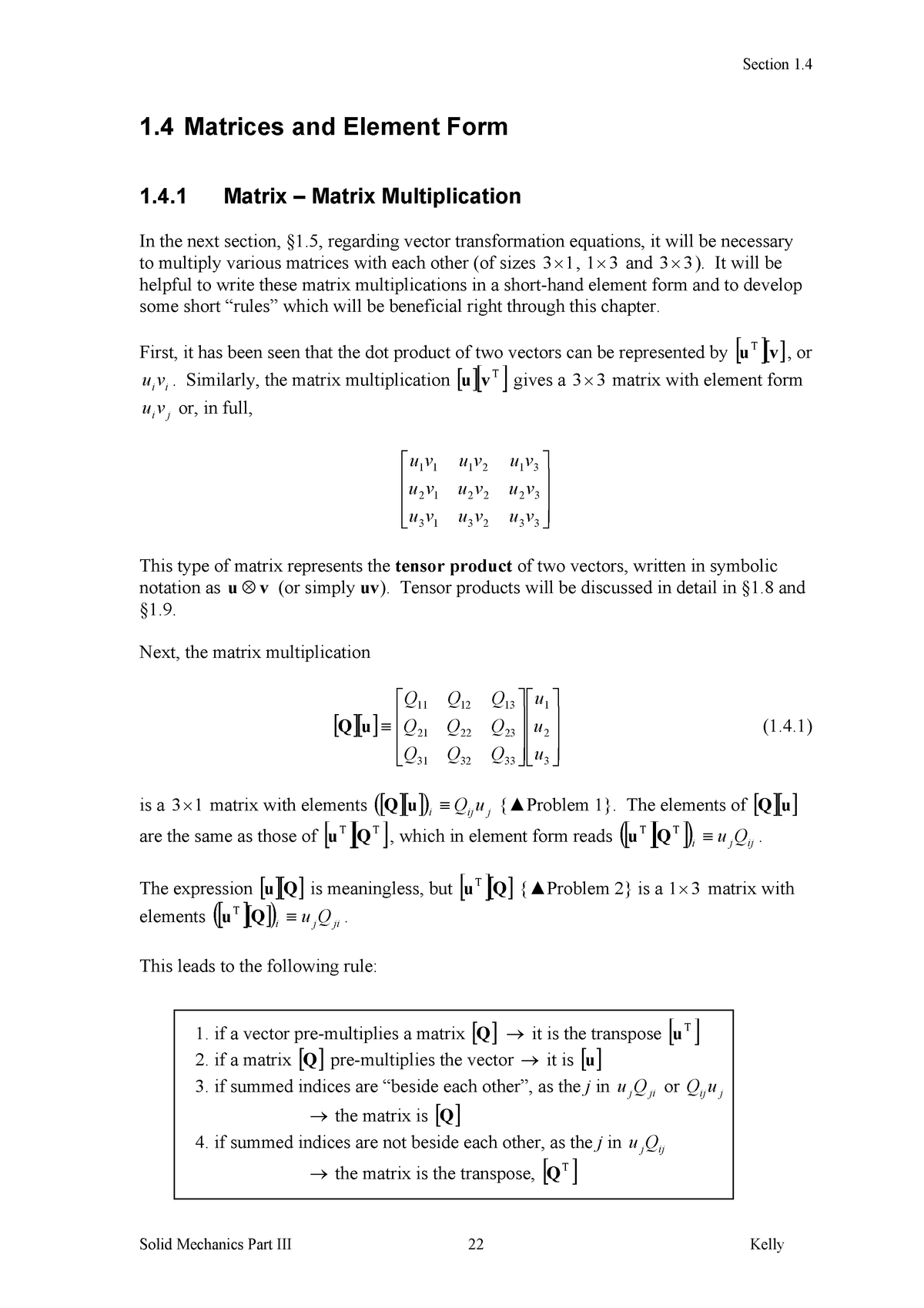 1 4 Matrices And Index Notation Studocu