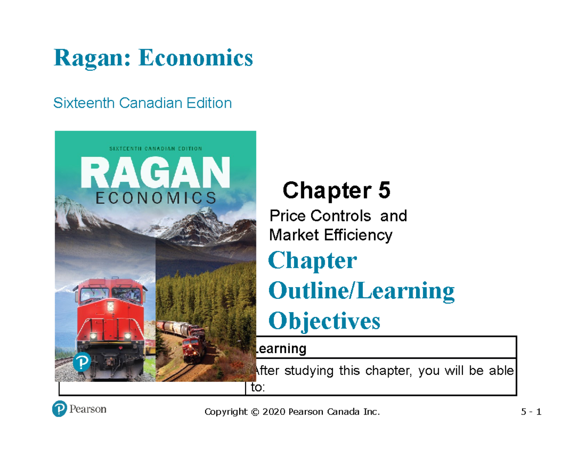 ECON201 - Chapter 5 - note cours chap 5 - Ragan: Economics Sixteenth ...