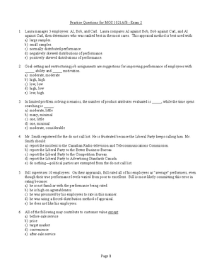 MOS EXAM notes from lecture/ powerpoints - MOS EXAM 2 UNIT 4 TRAINING ...